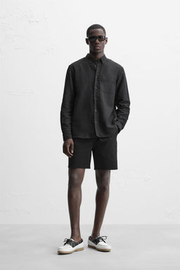 TEXTURED COMFORT BERMUDA SHORTS - Zara фото 20