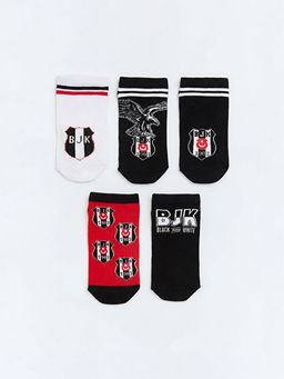 Be?ikta? Desenli Erkek ?ocuk Patik ?orap 5li