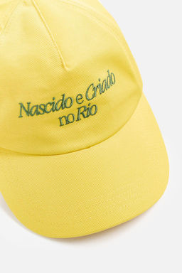 CAP WITH CONTRAST EMBROIDERY - Zara фото 7