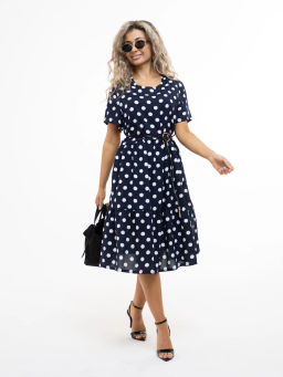 Платье женское, цвет синий белый - Барболета фото 6