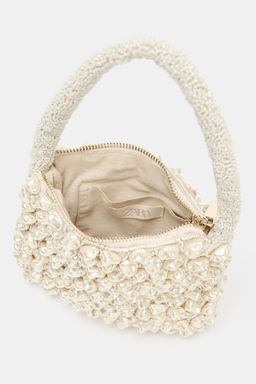 BOLSO DE MANO ABALORIOS / Crudo - Zara фото 5