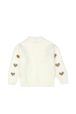 Кремовый трикотажный кардиган для девочки Неожиданная скидка в корзине - U.s. polo assn фото 4