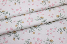 Сатин Адина - веточки-цветочки, (комп), ш.2.35м, хлопок-100%, 120гр/м.кв - Купава фото 4