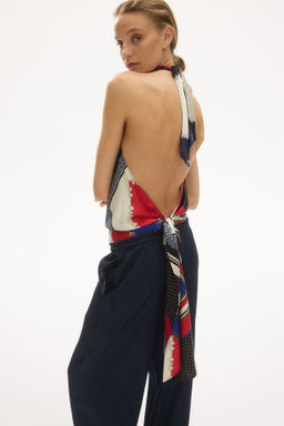 Pantal?n ancho con cintura paper bag - H&m фото 5