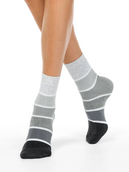 Цена за 2 пары. Носки Удлиненные CONTE COMFORT Носки женские (махровые) серый - Conte elegant фото 2