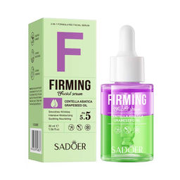 SADOER Укрепляющая сыворотка для лица с центеллой азиатской и маслом виноградных косточек, 30 мл.