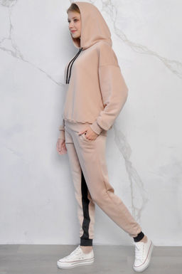 Арт. 2518 Костюм с брюками женский 44-52 (5 шт) Цвет:верх-персик, низ-персик, черный - Калинка фото 14