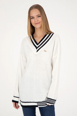 Женский кремовый свитер - U.s. polo assn фото 10