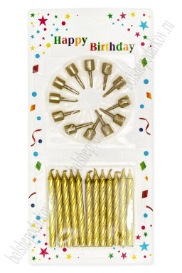 Свечи праздничные (12 шт) SF-7830, №23