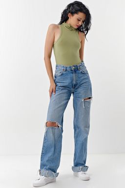 Боди трикотажное серо-голубое - Fly фото 18