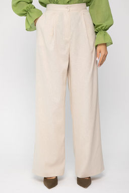 Брюки льняные Мэрлин (бежевые) Б15428-7М