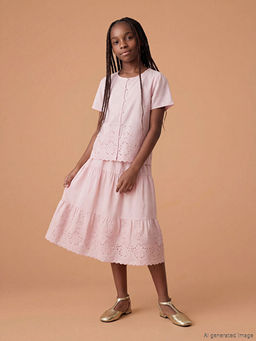 Beli Lastikli Fisto Detayl? K?z ?ocuk Etek