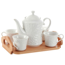 Чайный сервиз на 4 персоны на бамбуковой подставке "KRISPY" AK1-0013 /DELTA/