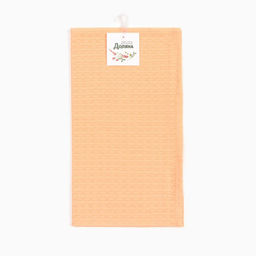 Полотенце Доляна цв. коралловый 35х60 см, 100% хл., крупная вафля 220 г/м2  фото 5