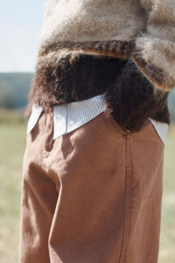 LIMITED EDITION CHINO TROUSERS WITH TOPSTITCHING - Zara фото 4