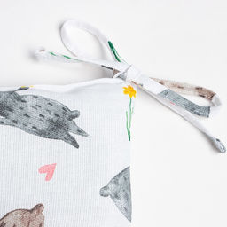 Сидушка Доляна Fluffy bunnies 42х42х7 см, 100% хлопок, 164г/м2  фото 7