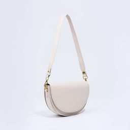 Сумка женская мессенджер на клапане, 20×5×13.5 см, белая