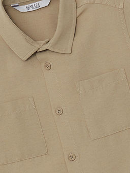 Keten Kar???ml? Erkek ?ocuk G?mlek