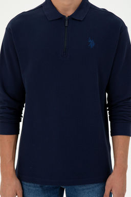 Мужской темно-синий свитшот - U.s. polo assn фото 6