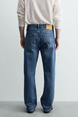 JEANS STRAIGHT FIT ALGOD?N - LYOCELL / Azul - Zara фото 7