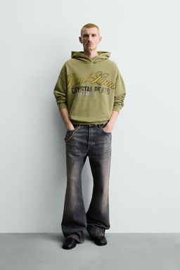 WASHED SLOGAN SWEATSHIRT