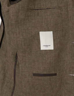 Haki Slim Fit %100 Keten Ceket - Cacharel фото 6