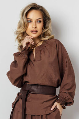 Блузка женская 4484/01/Коричневый