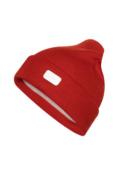 Шапка вязаная красная