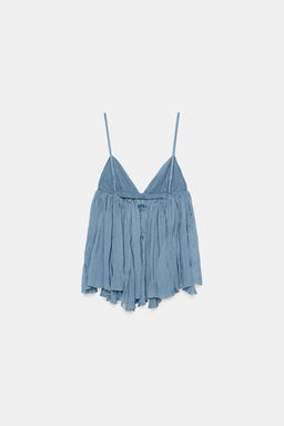 TOP TIRANTES FLU?DO / Azul