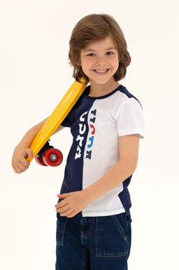 Детская темно-синяя футболка с круглым вырезом Неожиданная скидка в корзине - U.s. polo assn фото 7