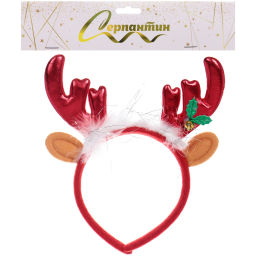 Цена за 2 шт. Ободок карнавальный "Волшебный оленёнок" 16*20 см
