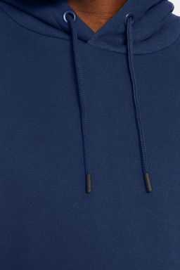 TRENDYOL MAN Siyah Buyuk Beden apusonlu Oversize/Genis Kesim Ici Polar/S?cak Tutan Sweatshirt TMNAW24AO00013 - Trendyolmilla фото 5