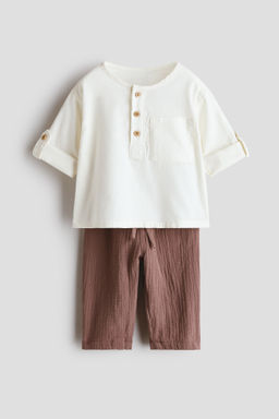Conjunto de 2 piezas en algod?n