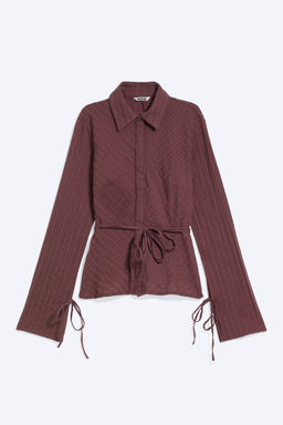 Camisa De Algod?n Con Lazada - H&m фото 2