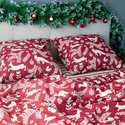Постельное бельё Этель 2 сп Christmas time 175х215 см, 200х220 см, 70х70 см - 2 штуки  фото 10