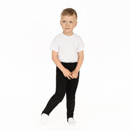 Брюки трико детские черные 401 (140, 72)