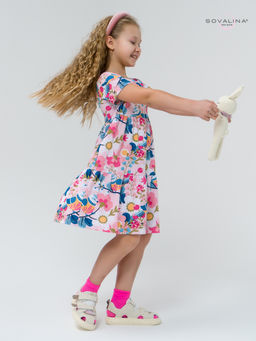 Платье Тия птички на розовом - Sovalina фото 11