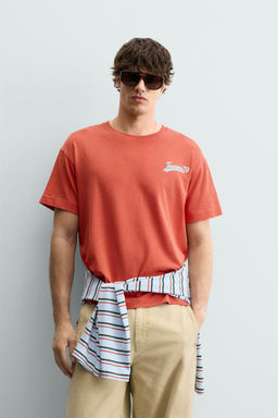 CAMISETA LAVADA IPANEMA / Naranja - Zara фото 2