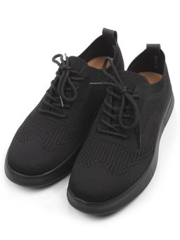 05-9074-1H BLACK Полуботинки летние мужские (текстиль)