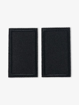 Цена за 20 шт. Заплатка для одежды, прямоугольная, 4.5×2.5 см, термоклеевая, чёрная