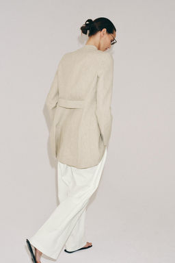 BLAZER LARGA RAYAS ZW COLLECTION / Arena / Vigor? - Zara фото 3