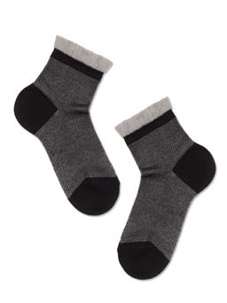 Цена за 2 пары. Носки Классические CONTE Носки из вискозы со сборкой серый - Conte elegant фото 3