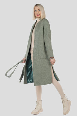 Пальто женское демисезонное (пояс) - El podio фото 2