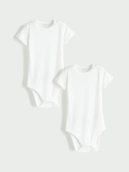 Bisiklet Yaka Erkek Bebek ??t??tl? Bodysuit 2li