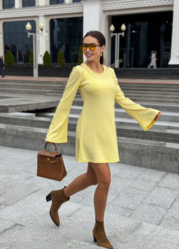 Платье AURA 3306-176 сливочное масло