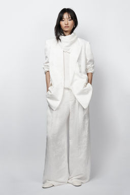 BLAZER JACQUARD ZW COLLECTION LIMITED EDITION / Blanco