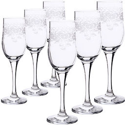 MS160+1022-07-01 Набор бокалов+стопок Флер (х5)