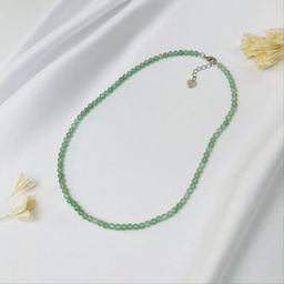 Бусы из Авантюрина зеленого огранка 45 см +