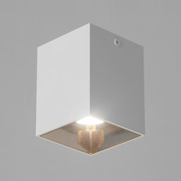 Светильник «Кубик»LED 4000К 10 Вт DIM220 белый золото7.5×7.5×9.5 см