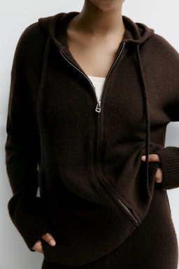 Chaqueta de punto con capucha y cremallera - H&m фото 6